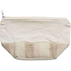 Cotton toiletry bag Miguel, brown (Shopping bags)