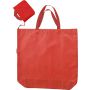 Foldable carry/shopping bag, red