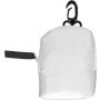 Foldable polyester (190T) carrying/shopping bag, white