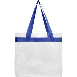 Hampton transparent tote bag, Royal blue, Transparent clear (Shopping bags)