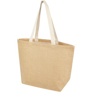Juta 300 g/m2 jute tote bag 12L, Natural, White (Shopping bags)