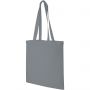 Madras 140 g/m2 cotton tote bag, Grey