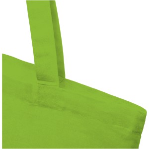 Madras 140 g/m2 cotton tote bag, Lime (cotton bag)