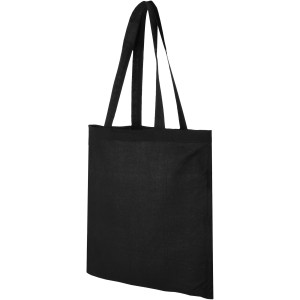 Madras 140 g/m2 cotton tote bag, solid black (Shopping bags)