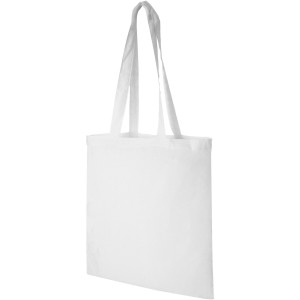 Madras 140 g/m2 cotton tote bag, White (cotton bag)