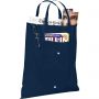 Maple non-woven foldable tote bag, Navy