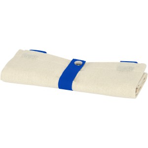 Nevada 100 g/m2 cotton foldable tote bag, Natural, Royal blue (cotton bag)