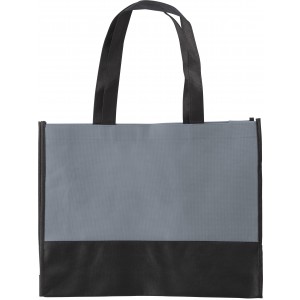 Nonwoven (80 gr/m2) shopping bag Brenda, grey (Shopping bags)