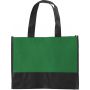 Nonwoven (80 gr/m2) shopping bag, green