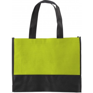 Nonwoven (80 gr/m2) shopping bag, lime (Shopping bags)