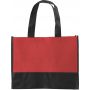 Nonwoven (80 gr/m2) shopping bag, red