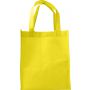 Nonwoven (80gr) carry/shopping bag., yellow