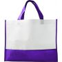 Nonwoven carry/shopping bag, purple