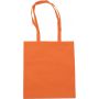 Nonwoven carrying/shopping bag, orange