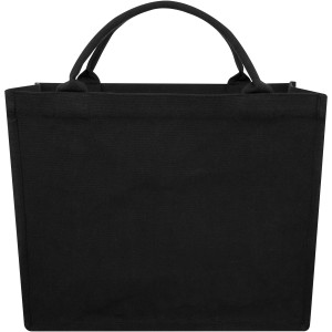 Page 500 g/m2 recycled book tote bag, Solid black (Shopping bags)