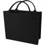 Page 500 g/m2 recycled book tote bag, Solid black