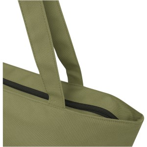 Panama GRS recycled zippered tote bag 20L, Olive (Shopping bags)