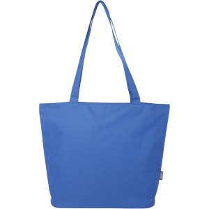Panama GRS recycled zippered tote bag 20L, Royal blue (Shopping bags)