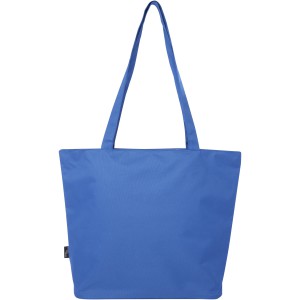 Panama GRS recycled zippered tote bag 20L, Royal blue (Shopping bags)