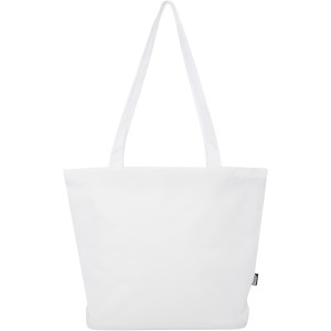Panama GRS recycled zippered tote bag 20L, White (Shopping bags)