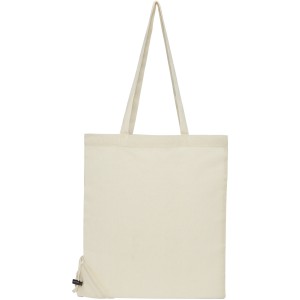 Patna 100 g/m2 cotton foldable tote bag, Natural (cotton bag)