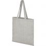 Pheebs 150 g/m2 recycled tote bag 7L, Heather grey, Natural