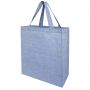 Pheebs 150 g/m2 recycled tote bag, Heather blue