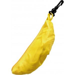 Polyester (190T) shopping bag Benjamin, yellow (Shopping bags)