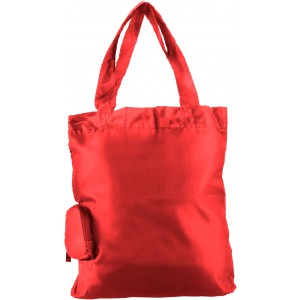 Polyester (190T) shopping bag Miley, red (Shopping bags)
