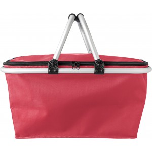 Polyester (320-330 gr/m2) shopping basket. Cassian, red (Shopping bags)