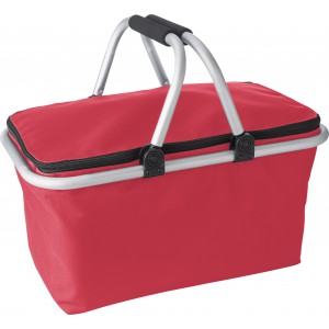Polyester (320-330 gr/m2) shopping basket. Cassian, red (Shopping bags)