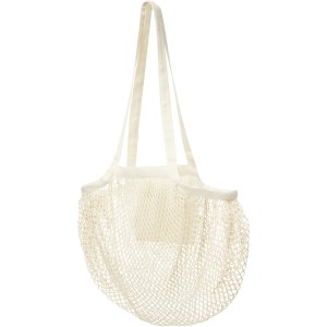 Pune 100 g/m2 GOTS organic mesh cotton tote bag, Natural (Shopping bags)