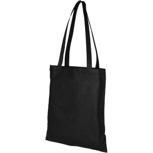 Zeus non-woven convention tote bag, solid black (Shopping bags)