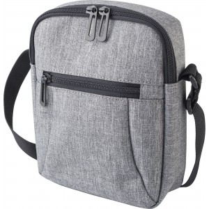 Polyester shoulder bag Caden, grey (Shoulder bags)