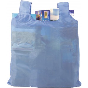Polyester (190T) shopping bag Vera, light blue (Shopping bags)