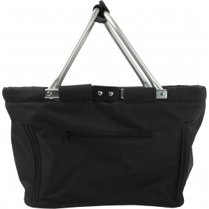 Polyester (600D) shopping bag Nadine, black (Shopping bags)