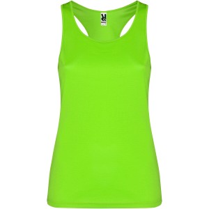 Shura women's sports vest, Lime (T-shirt, mixed fiber, synthetic)