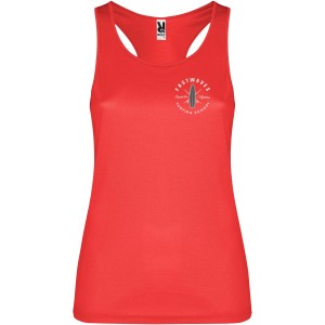 Shura women's sports vest, Red (T-shirt, mixed fiber, synthetic)