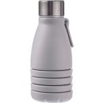 Silicone foldable drinking bottle 550 ml Erin, grey (1172250-03)