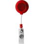 Ski pass holder with 80cm cord, red