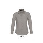 SOL'S EMBASSY - LONG SLEEVE OXFORD WOMEN'S SHIRT, Silver (SO16020SI)