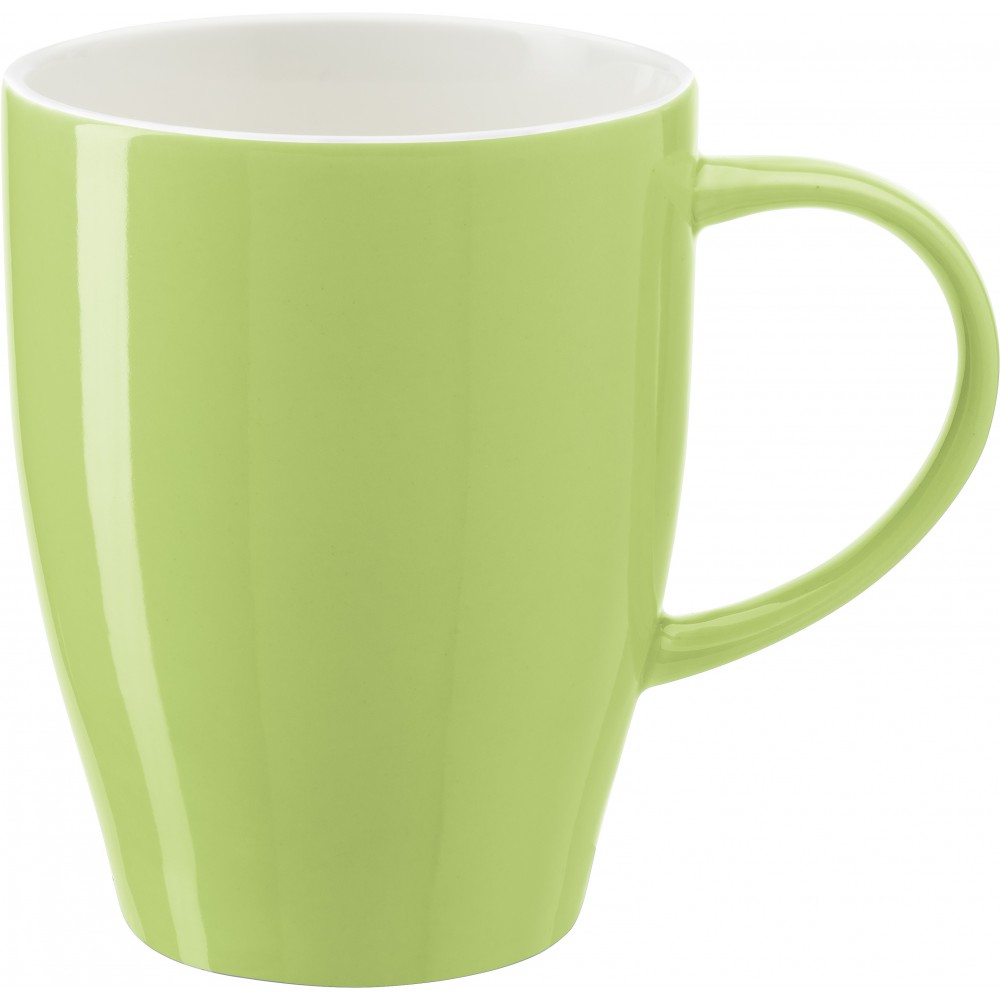 Solid coloured mug (350ml), light green (Mugs) Reklámajándék.hu Ltd.