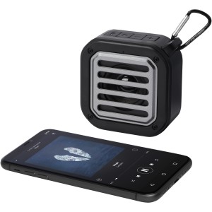 Solo 3W IPX5 RCS recycled plastic solar Bluetooth(r) speaker (Speakers, radios)