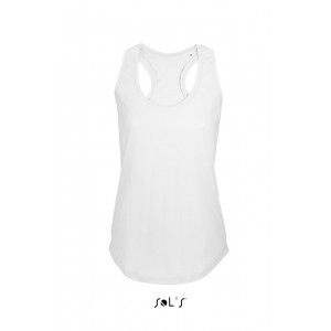 Sols Moka Women Tank Top, White, L (T shirt, 90 100% cotton Nõi Top - Moka Tank