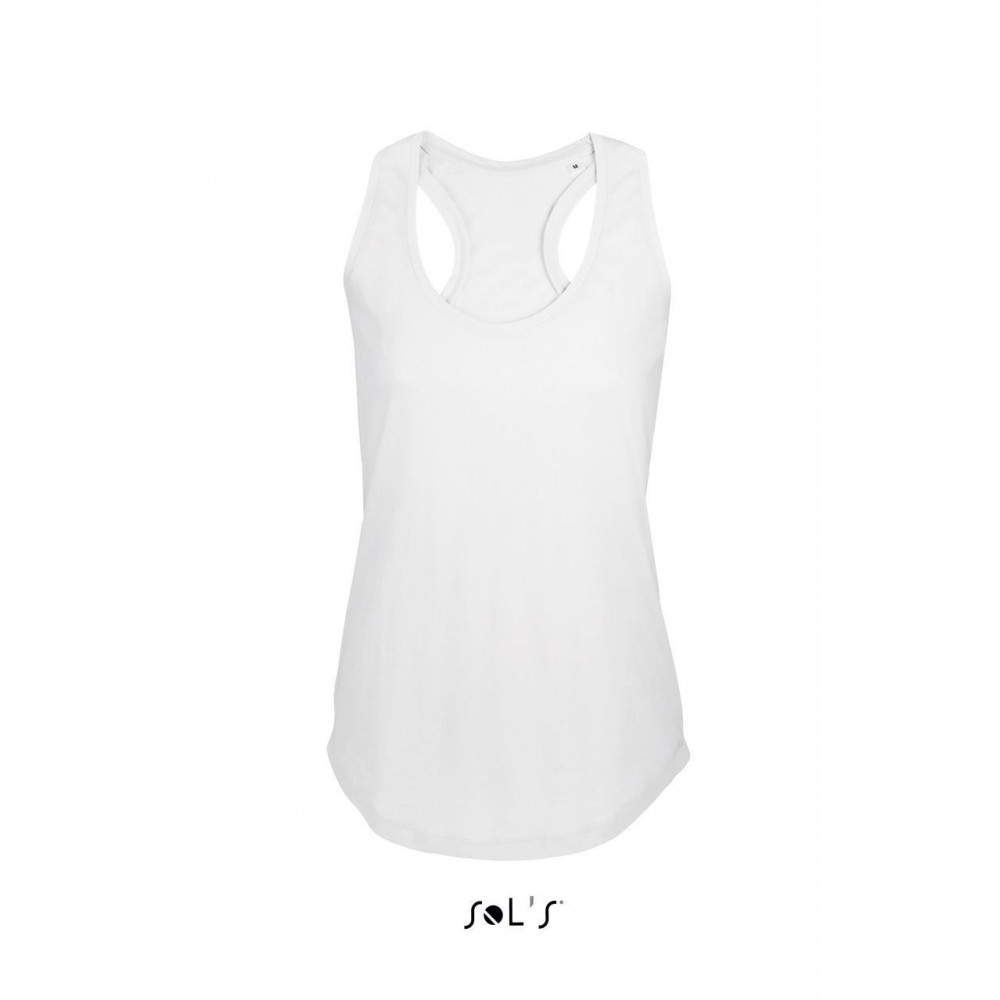 Sols Moka Women Tank Top, White, S (T shirt, 90 100% cotton Sols Moka Women Tank Top, White, L (T shirt, 90 100% cotton