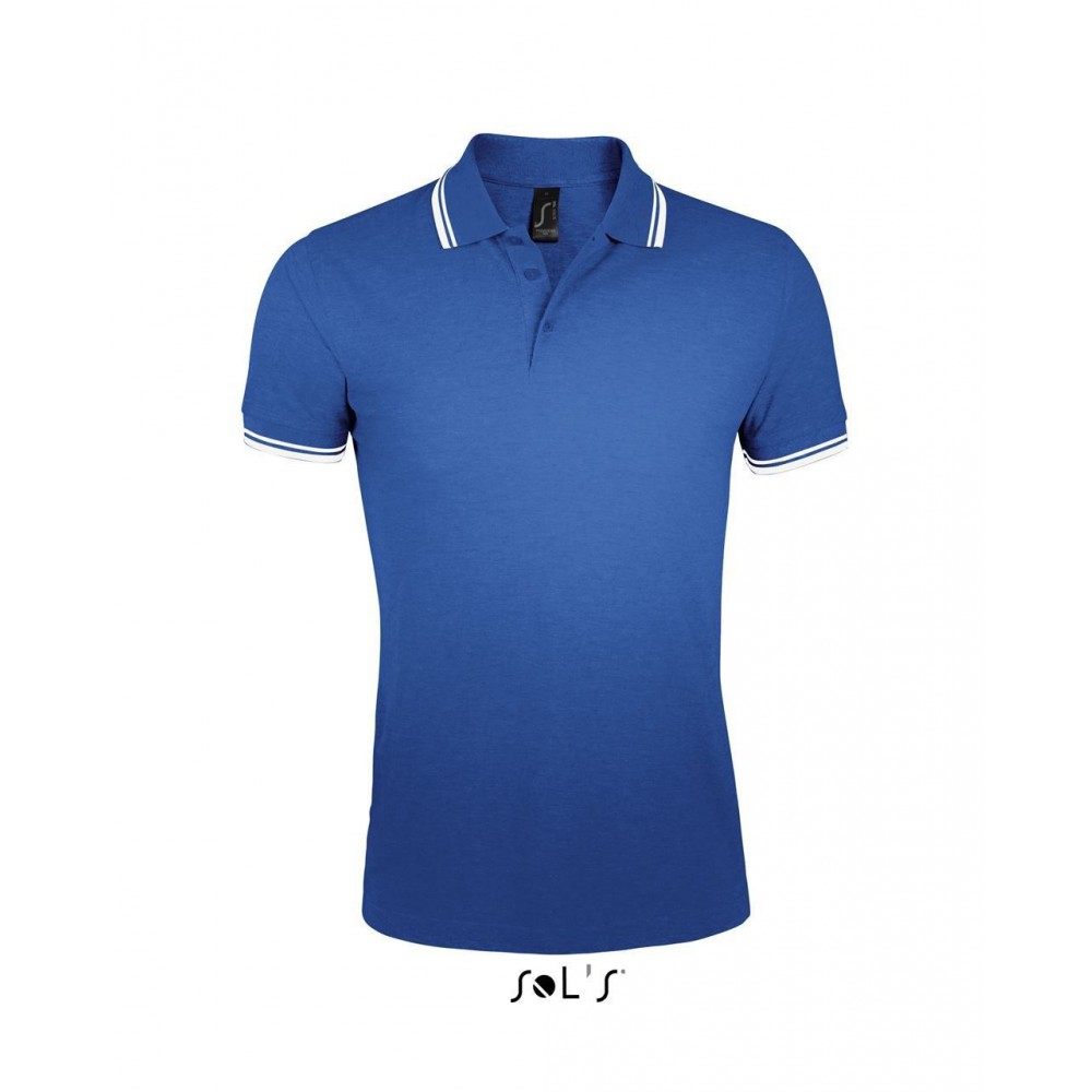 white blue polo shirt