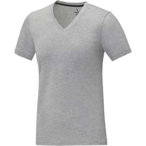 Somoto short sleeve women?s V-neck t-shirt, Heather grey (T-shirt, 90-100% cotton)