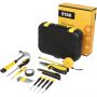 Sounion 16-piece tool box, solid black