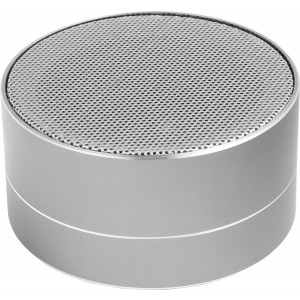 Aluminium wireless speaker Yves, silver (Speakers, radios)