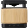 Bamboo and ABS wireless speaker and charger Nova, brown